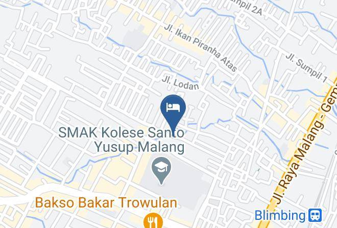 Kota Malang - Reddoorz Syariah Simpang Borobudur Maps