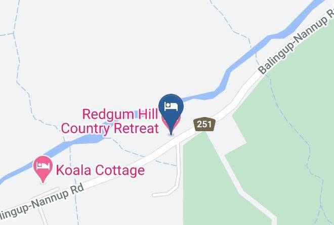 Nannup - Redgum Hill Country Retreat Maps