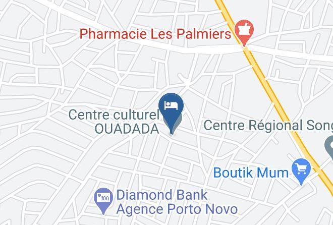 Porto Novo - Redidence Ouadada Maps