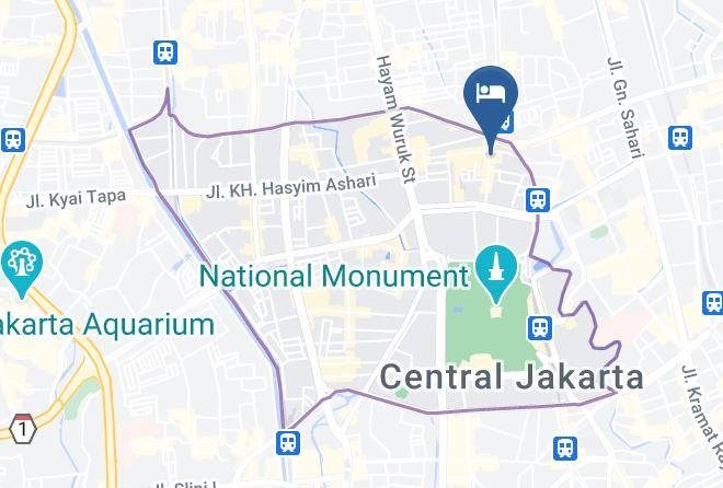 Central Jakarta - Redtop Hotel & Convention Center Maps
