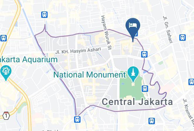 Central Jakarta - Redtop Hotel Maps