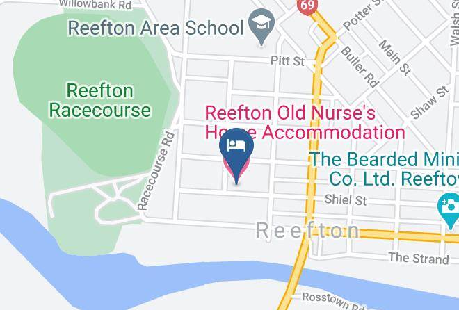 Buller - Reefton Old Nurse's Home Accommodation Maps