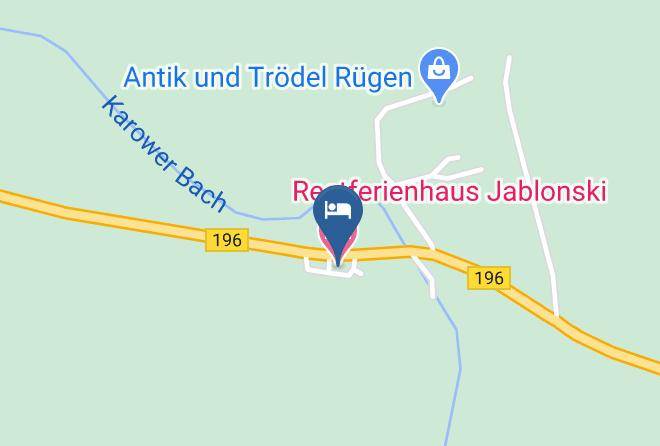 Vorpommern Rugen - Reetferienhaus Jablonski Maps