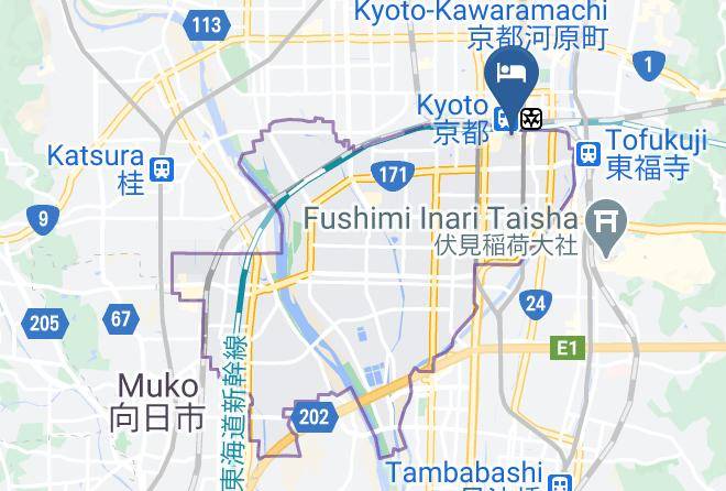 Kyoto City Minami Ward - Ref Kyoto Hachijoguchi By Vessel Hotels Maps