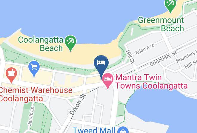 Reflections Coolangatta Beach Map