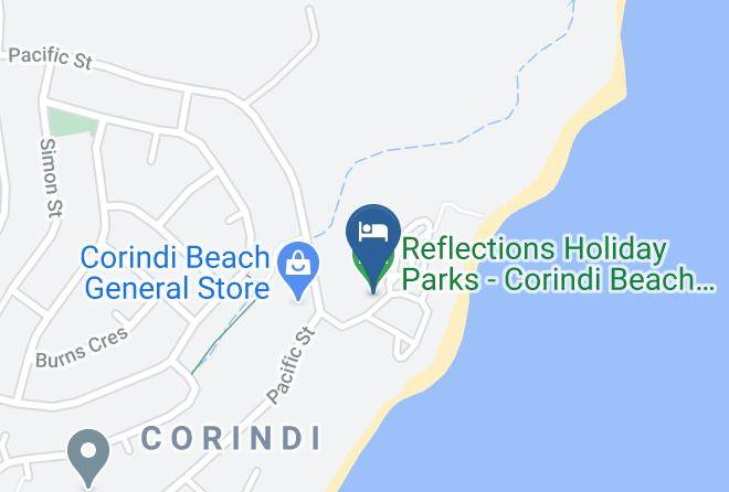Coffs Harbour - Reflections Holiday Parks Corindi Beach Holiday Park Maps
