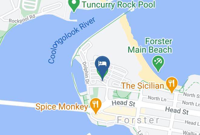 Mid Coast - Reflections Holiday Parks Forster Beach Holiday Park Maps