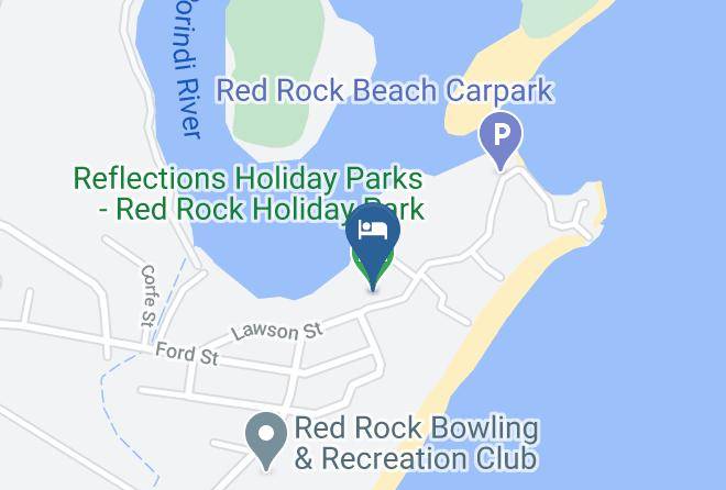 Coffs Harbour - Reflections Holiday Parks Red Rock Holiday Park Maps