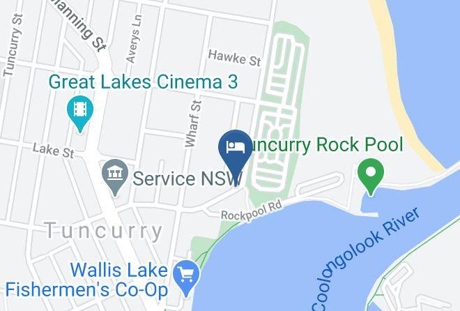 Reflections Holiday Parks Tuncurry Holiday Park Map