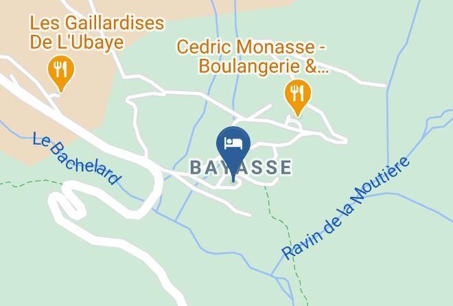 Alpes De Haute Provence - Refuge Hotel De Bayasse Maps
