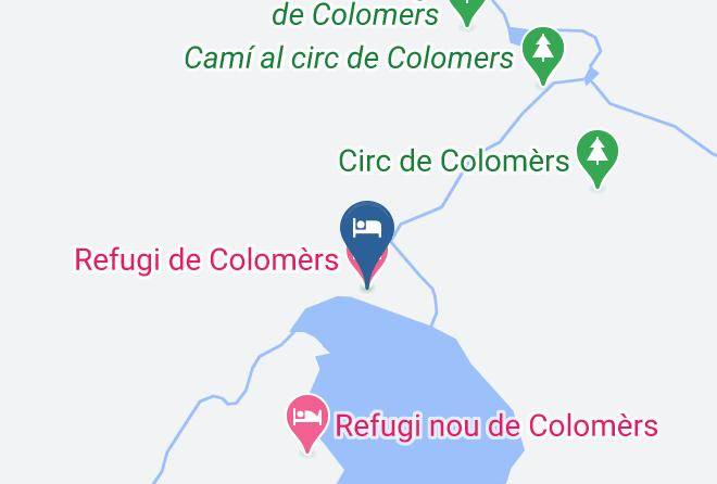Refugi De Colomers Map