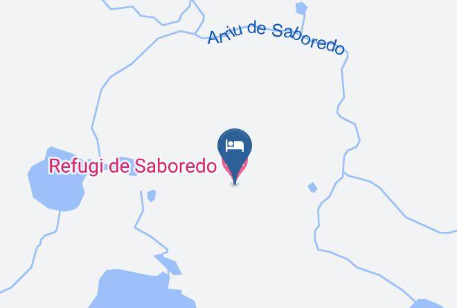 Refugi De Saboredo Map