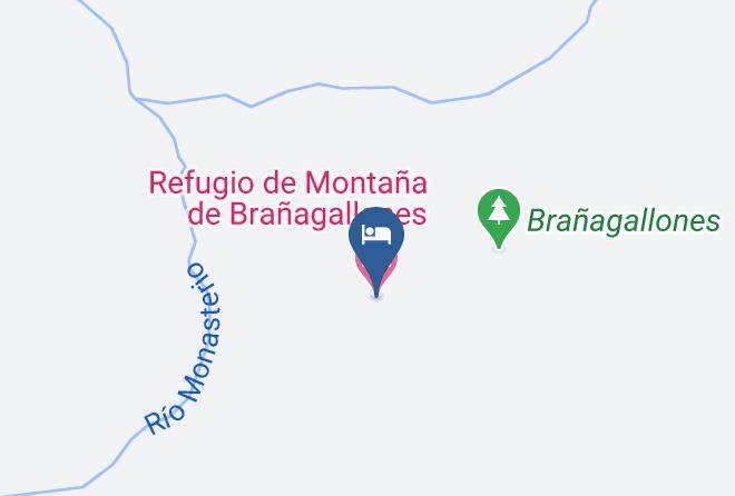 Asturias - Refugio De Montana De Branagallones Maps