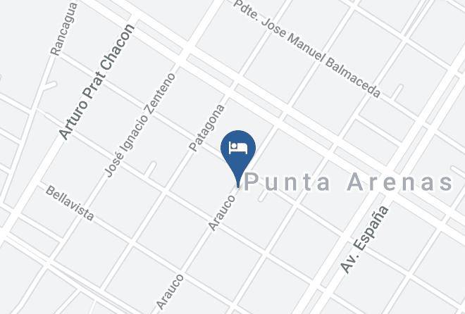 Refugio Punta Arenas Map