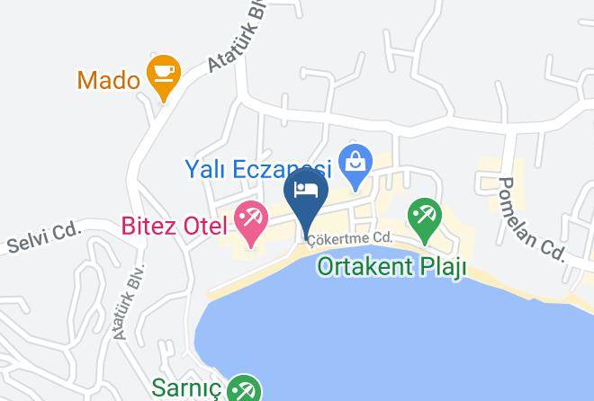 Bodrum - Regal Otel Bitez Maps