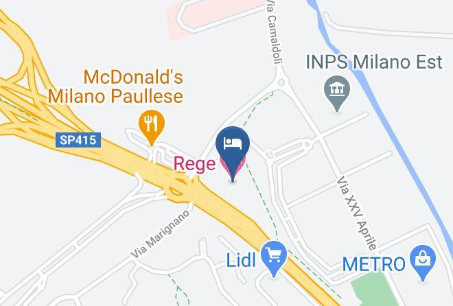 Milan - Rege Hotel Maps