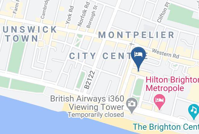 Brighton And Hove - Regency Hotel Maps