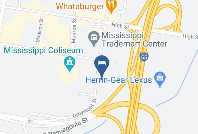 Hinds - Regency Hotel & Conference Center Jackson Maps