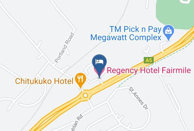 Gweru - Regency Hotel Fairmile Maps