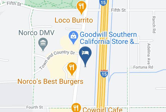 Regency Inn Norco Map