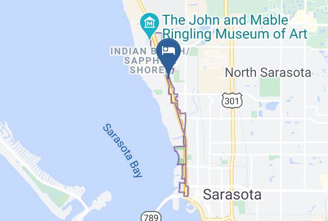 Regency Inn & Suites Sarasota Map