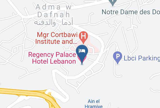 Kesrwan - Regency Palace Hotel Lebanon Maps