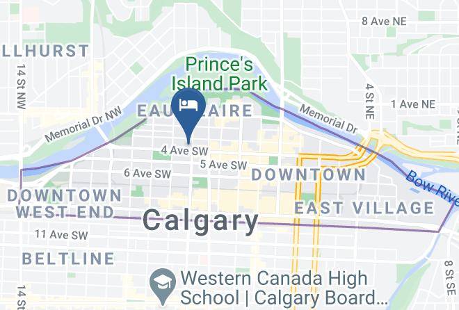 Regency Suites Hotel Calgary Map - Alberta - Division 6