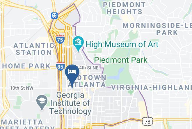 Home2 Suites By Hilton Atlanta Midtown Map