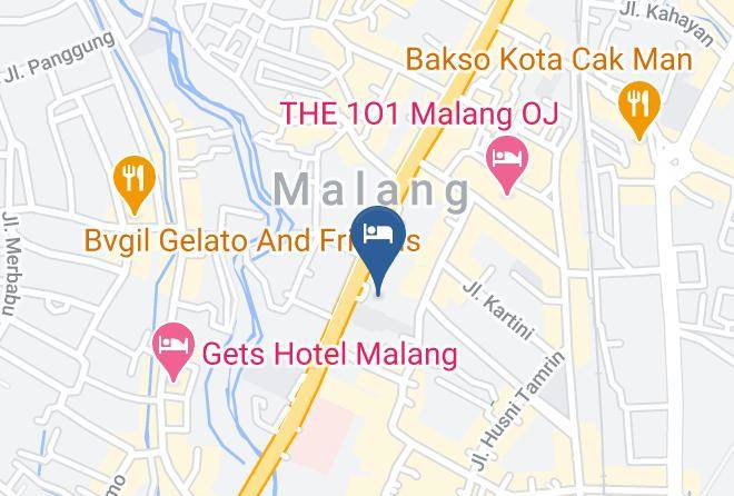 Kota Malang - Regent's Park Hotel Malang Maps