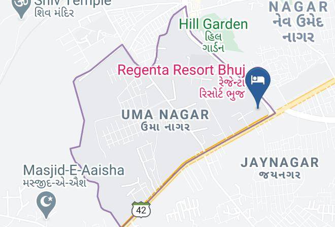 Bhuj - Regenta Hotel Maps