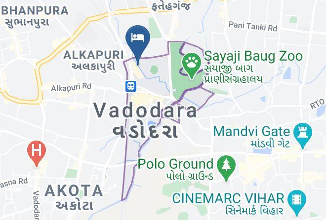 Vadodara - Regenta Inn Vadodara Maps