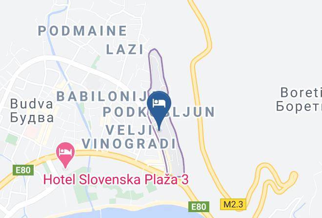 Budva - Regina Elena Maps