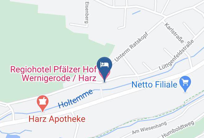 Regiohotel Pfalzer Hof Wernigerode Harz Map