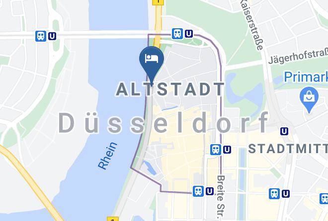 Dusseldorf - Regis Hotelschiff 4+ Altstadt Dusseldorf Maps