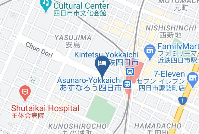 Yokkaichi City - Reiah Hotel Yokkaichi Maps