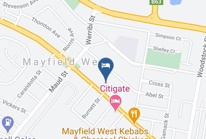 Newcastle - Reign Inn Newcastle Maps
