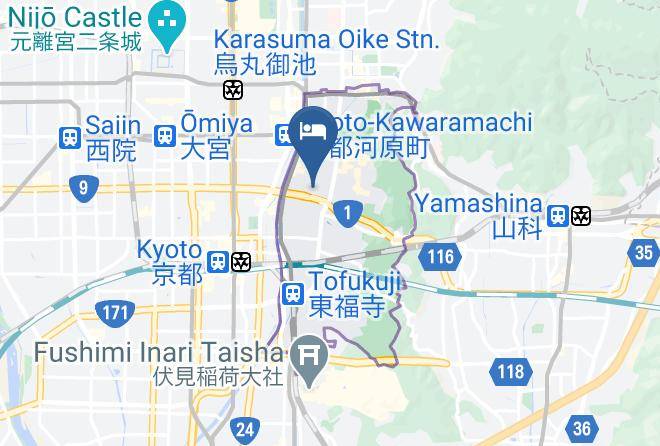 Kyoto City Higashiyama Ward - Reikaku Kiyomizu Gojo Maps