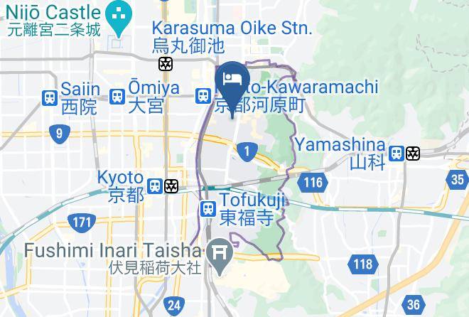 Kyoto City Higashiyama Ward - Reikaku Yasaka Maps