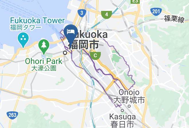 Fukuoka City Hakata Ward - Reisenkaku Hotel Kawabata Maps