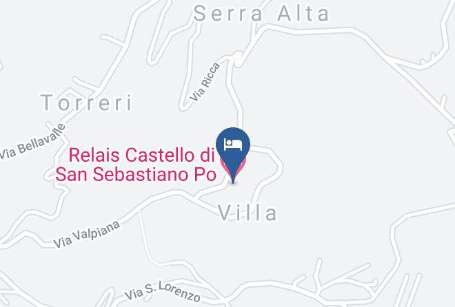 Turin - Relais Castello Di San Sebastiano Po Maps