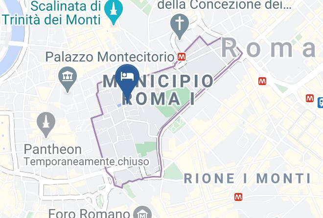 Relais Fontana Di Trevi Hotel E Roof Top Map