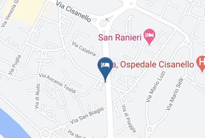 Pisa - Relais Le Ortensie Affittacamere Cisanello Maps