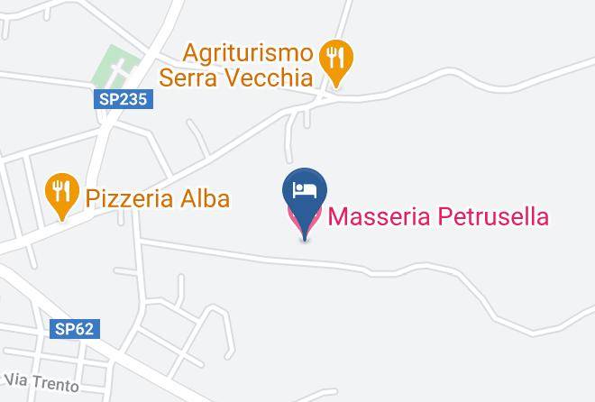 Lecce - Masseria Petrusella Maps