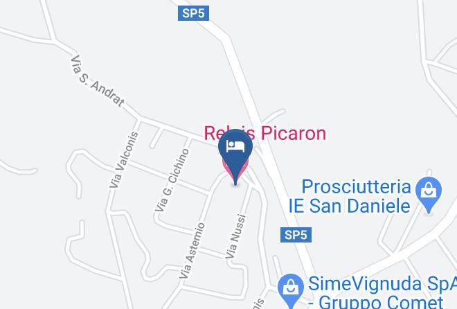 Udine - Relais Picaron Maps