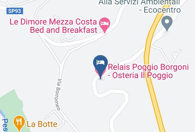 Florence - Relais Poggio Borgoni Osteria Il Poggio Maps