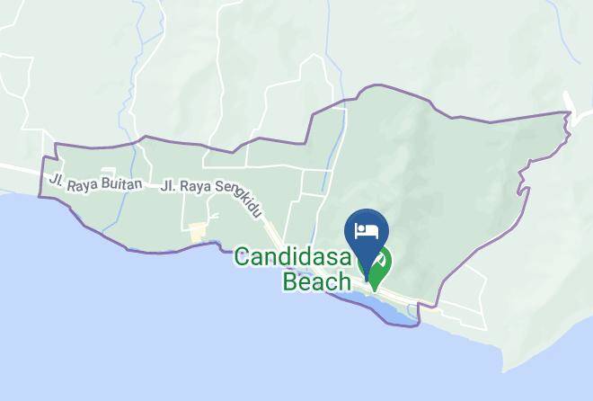 Karangasem Regency - Relax Beach Resort Maps