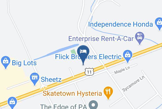 Columbia - Relax Inn Bloomsburg Maps