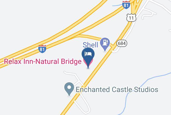 Relax Inn Natural Bridge Map - Virginia - Rockbridge