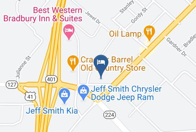 Houston - Relax Inn Perry Maps