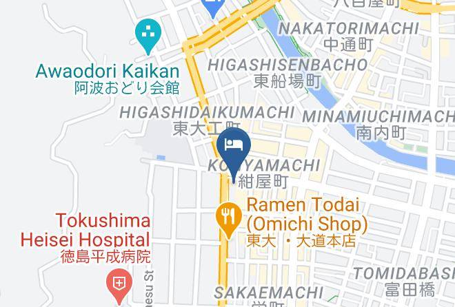 Tokushima City - Relaxation & Spa Hotel Nexel Maps